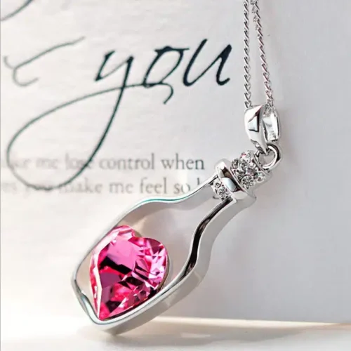 Cute Drift Bottle Shaped Pendant for Women & Girls