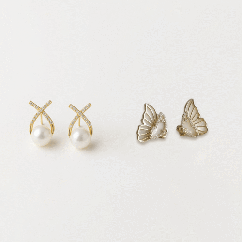 2 Elegant Ear Rings | Wedding and Occasions | Gift item